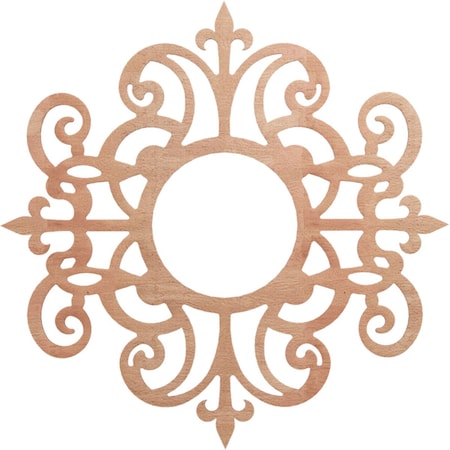 Ekena Millwork Dijon Wood Fretwork Pierced Ceiling Medallion, Cherry, 38"OD x 12 3/8"ID x 3/8"T CMWP38X38X0375DICH